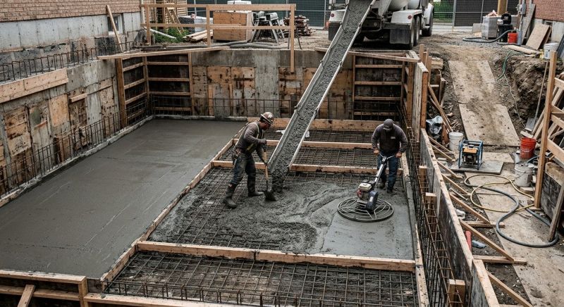 Basement Concrete Installation in Helen, GA