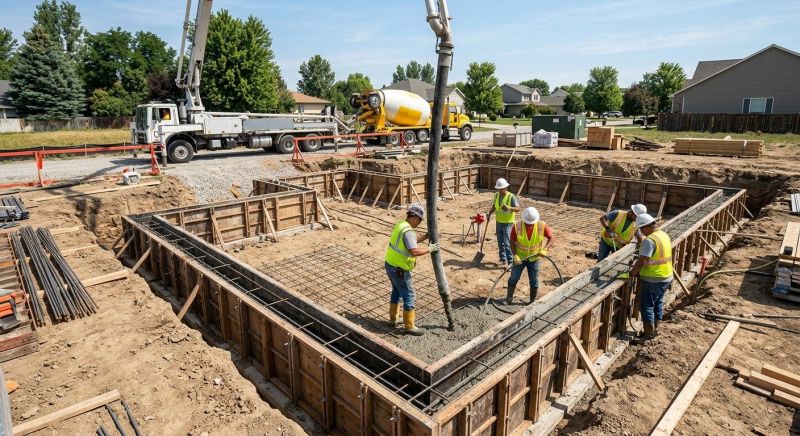 Cement Foundation Installation in Blairsville, GA