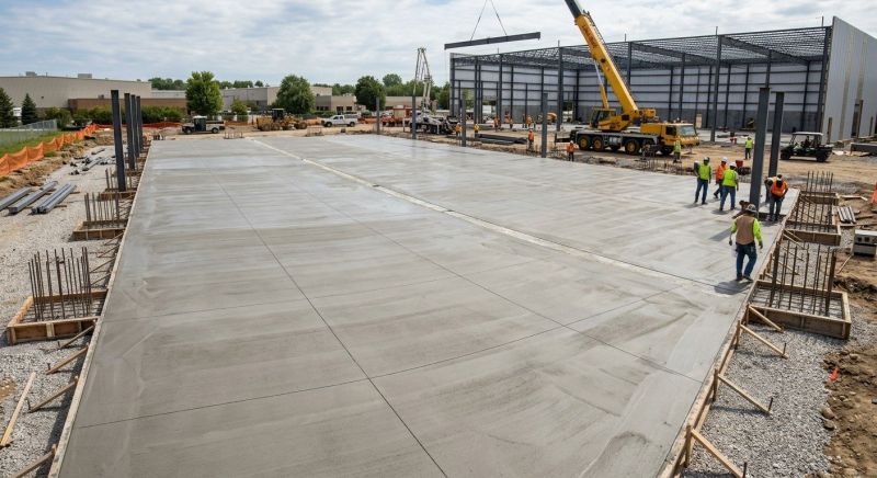 Commercial Slab Construction in Clay County, NC