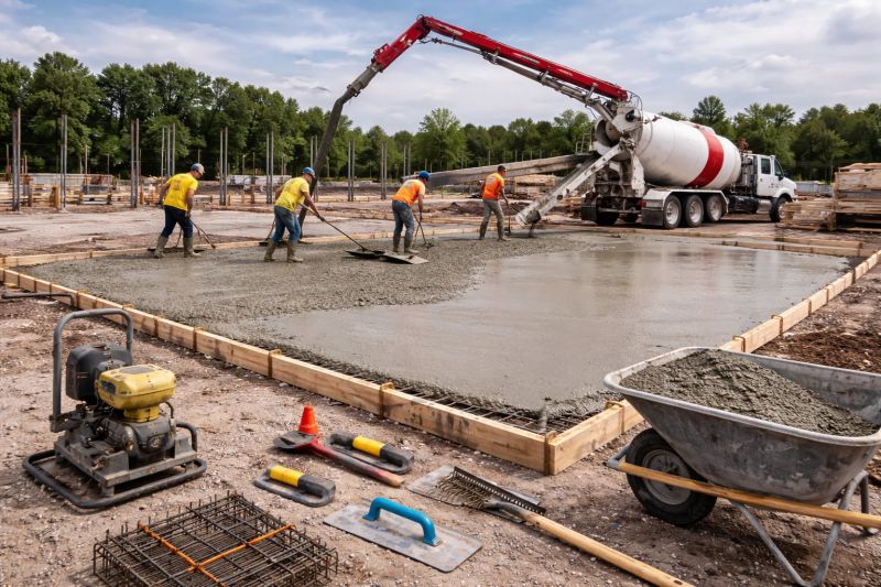 Commercial Slab Construction in Helen, GA