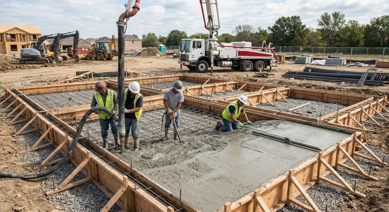 Foundation Wall Pouring in Blue Ridge, GA