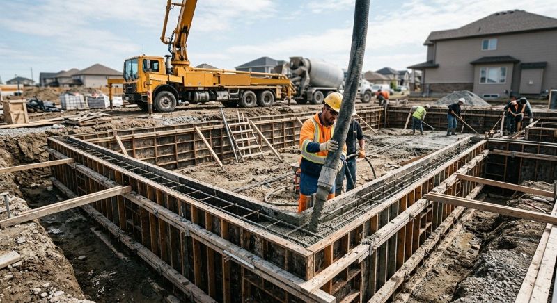 Foundation Wall Pouring in Dahlonega, GA