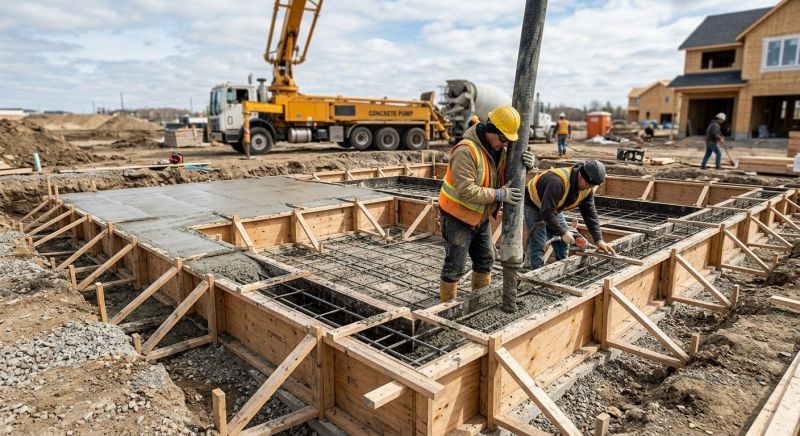 Foundation Wall Pouring in Murphy, NC